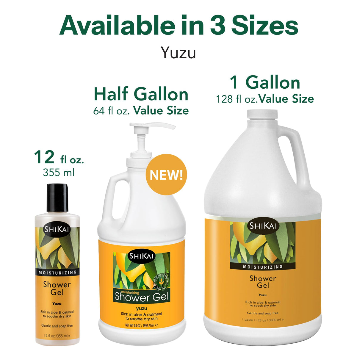 ShiKai bottle placed on shower ledge illustrating easy access and daily use benefit