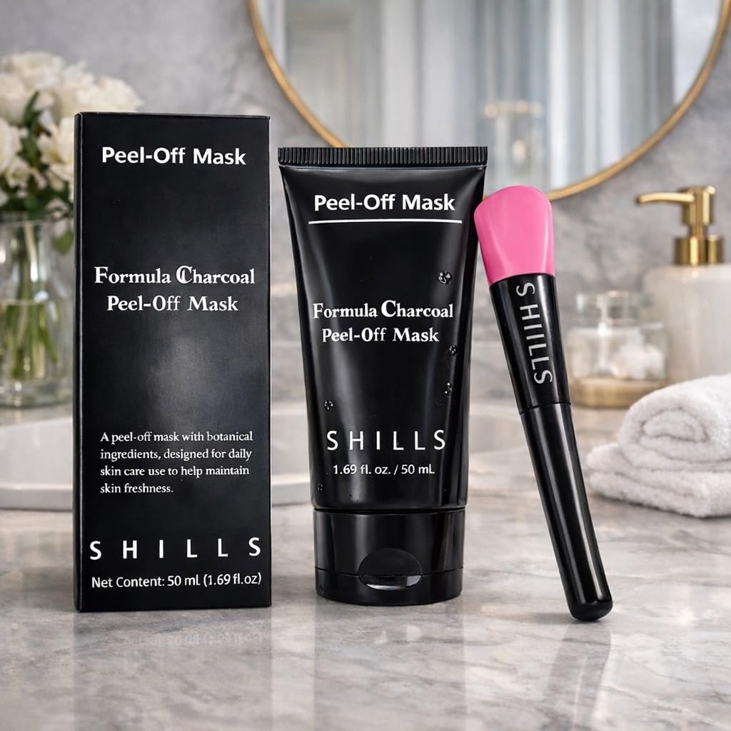 SHILLS product held in hand for scale, showing travel-friendly convenience