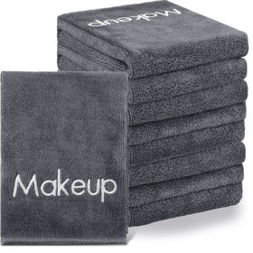 Shimeyao front view of 20-pack gray towels showing value and packaging