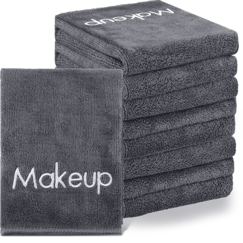 Shimeyao front view of 20-pack gray towels showing value and packaging