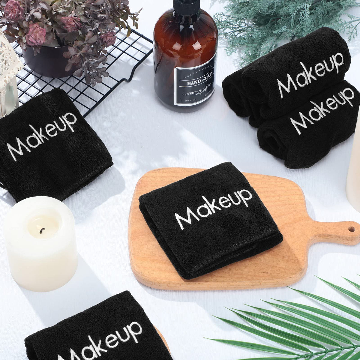 Shimeyao towel on bathroom counter presenting clean look and guest-ready appeal