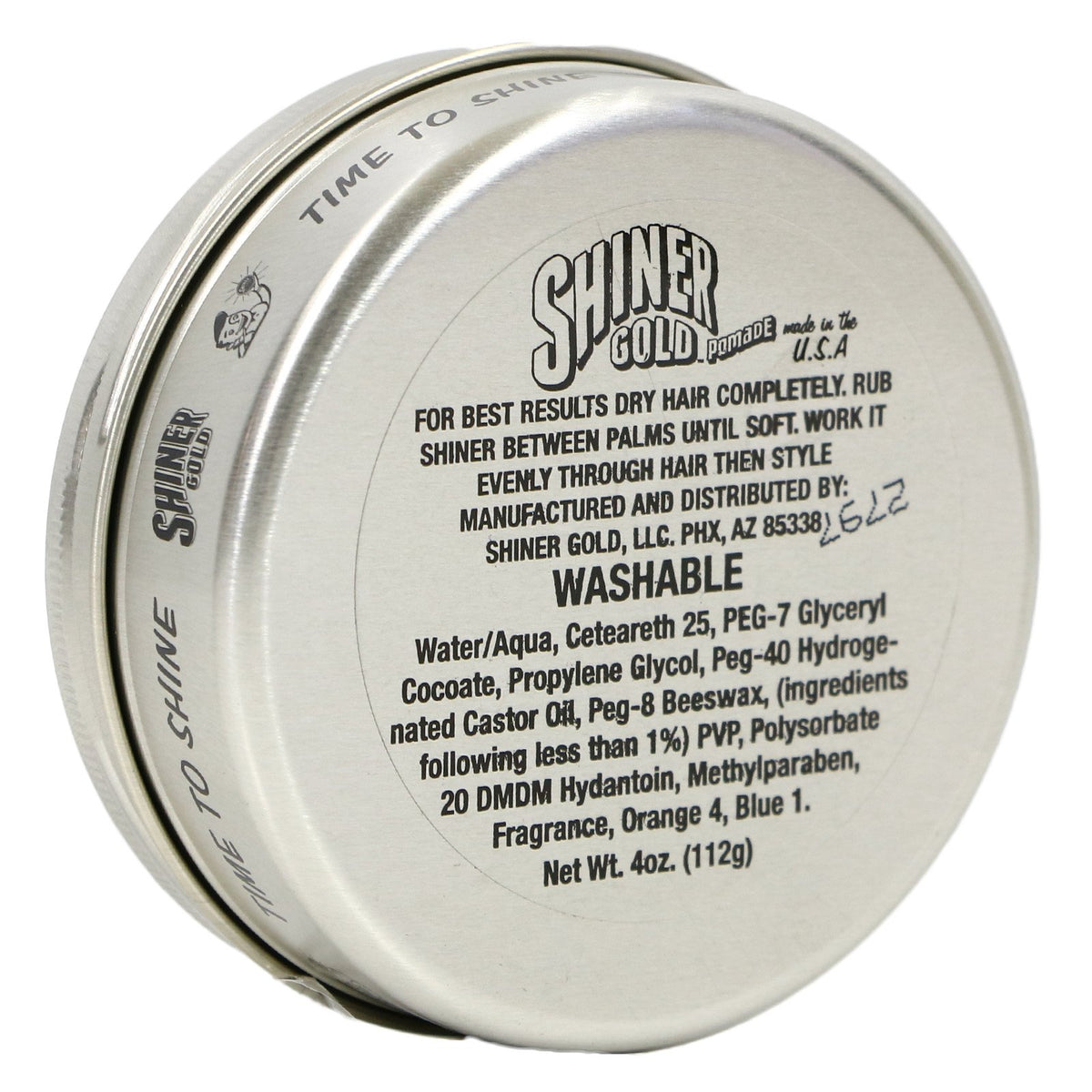 Shiner Gold Pomade texture close-up displaying smooth glossy finish for styling