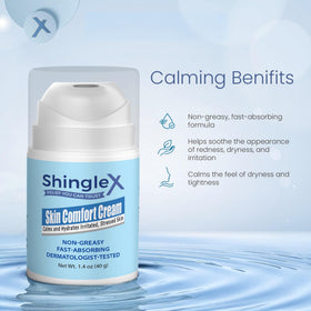 ShingleX tube on bathroom shelf in lifestyle scene for daily routine comfort