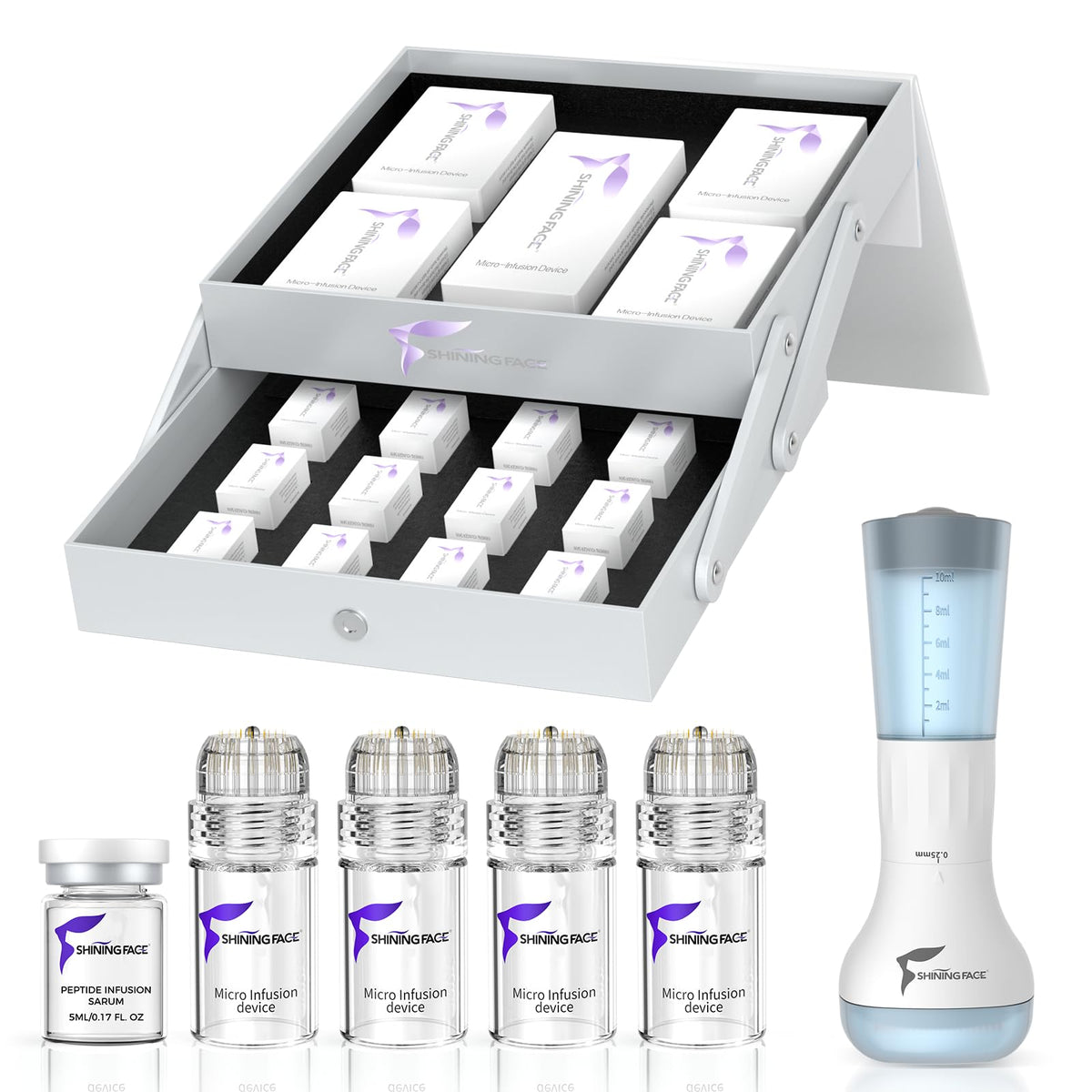 Shining Face front packaging displaying kit contents for clear overview and benefit