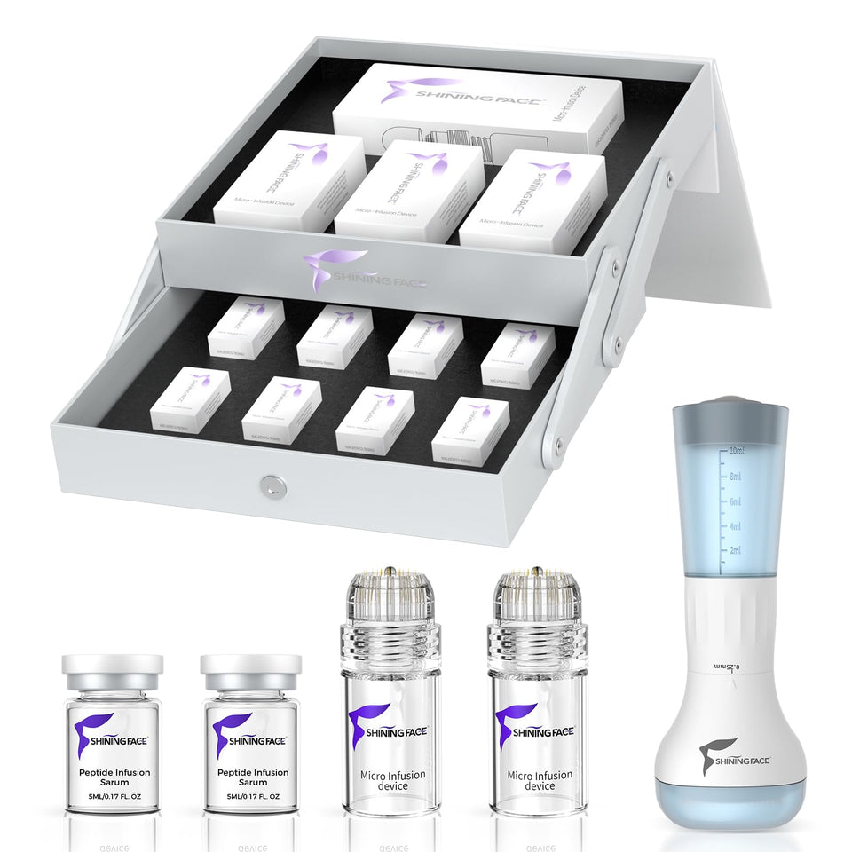 Shining Face front packaging showing the complete two-month kit and benefits