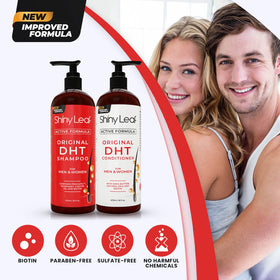 Shiny Leaf bottles styled on bathroom shelf for daily use appeal