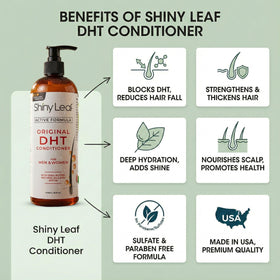 Shiny Leaf creamy conditioner texture demonstrating rich moisture