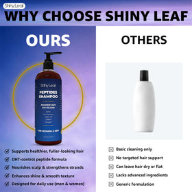Shiny Leaf lifestyle shot of woman washing hair showing everyday routine benefit