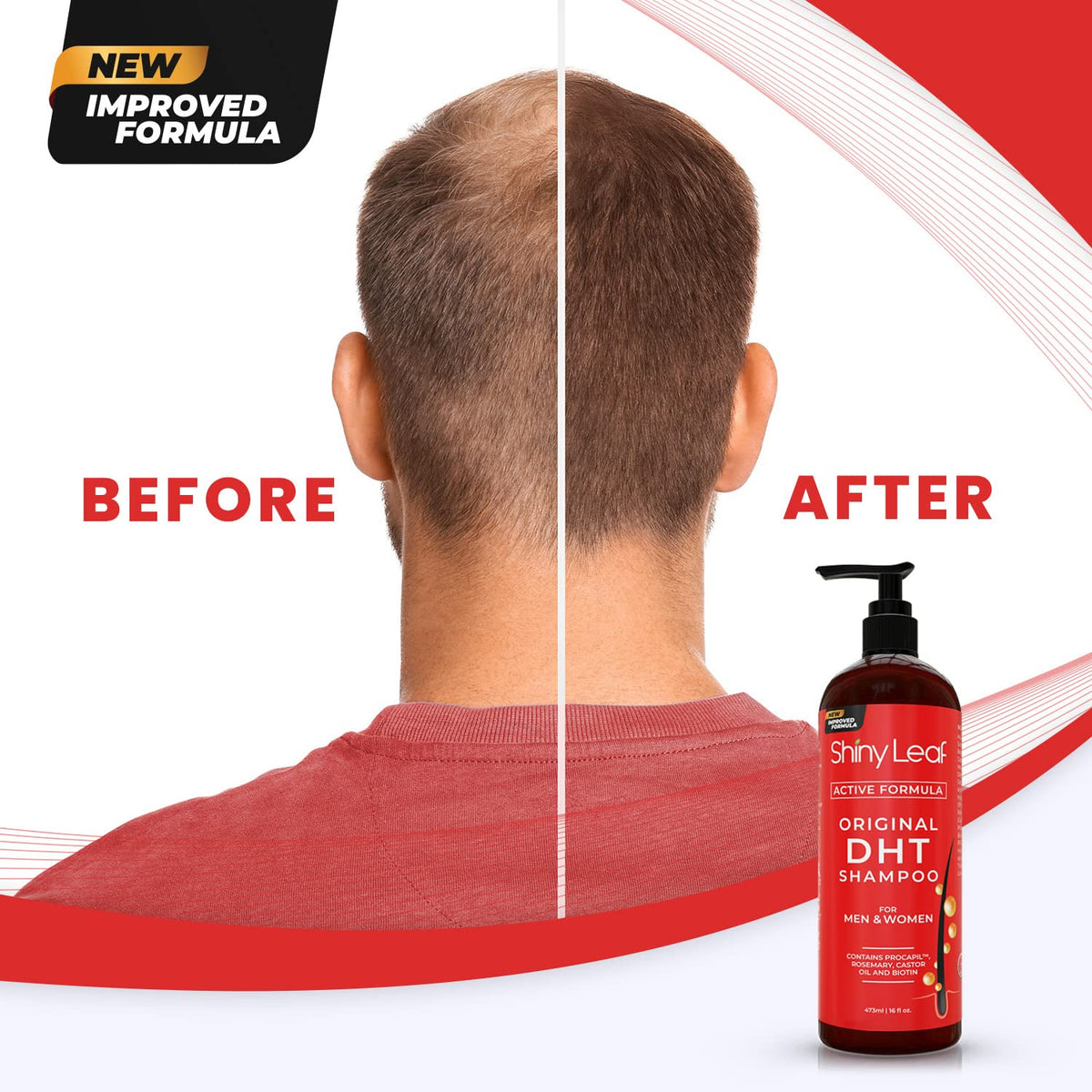 Shiny Leaf shampoo and conditioner being used in shower for routine