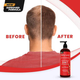 Shiny Leaf shampoo and conditioner being used in shower for routine