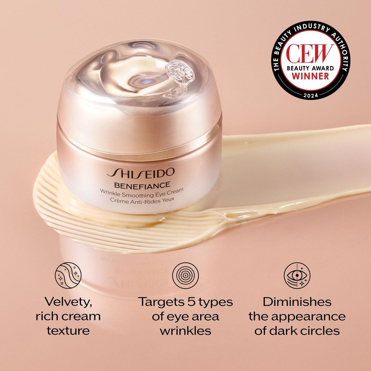 Shiseido Benefiance gentle finger application demonstrating easy absorption