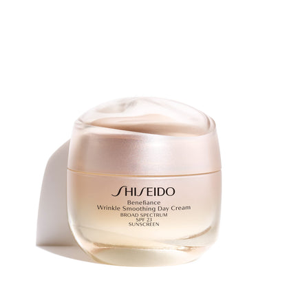 Shiseido Benefiance front jar showing elegant packaging and premium finish for shelf appeal