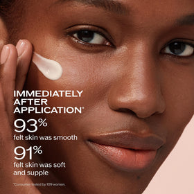 Shiseido Benefiance open cream texture close-up showing smooth hydration and easy spreadability