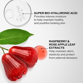 Shiseido ingredient visual emphasizing Super Bio-Hyaluronic Acid benefits