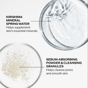 Shiseido foam texture close-up showing airy lather for gentle deep-cleansing benefit