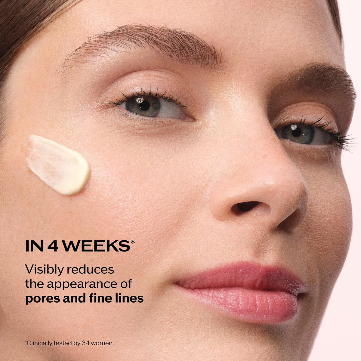 Shiseido cream texture close-up showing light consistency for quick absorption benefit: lightweight hydration