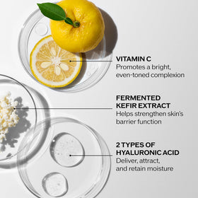 Shiseido Eudermine applied on hand, illustrates quick absorption and smoother skin finish
