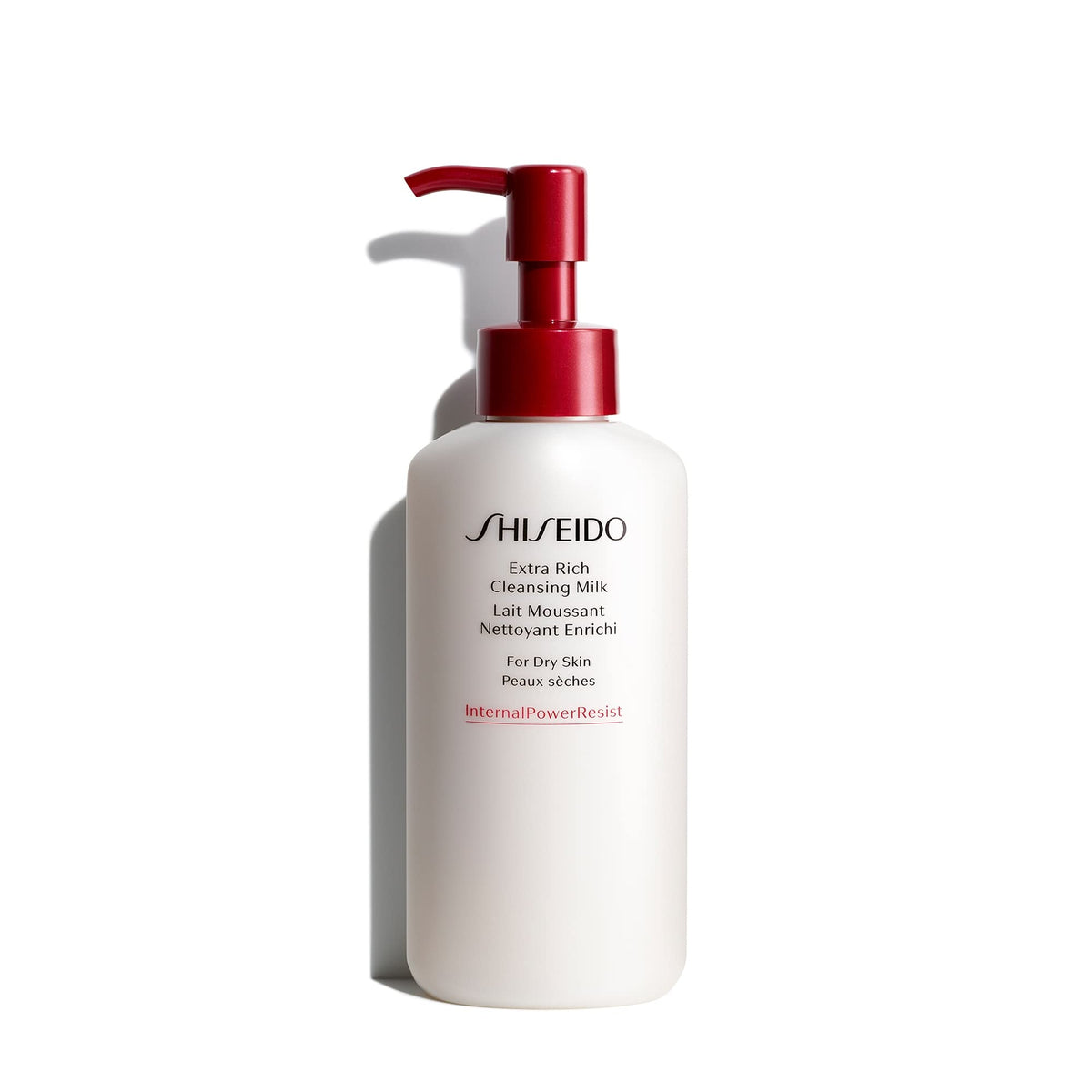 Shiseido bottle front packaging showing label and 125 mL size, hydrating benefit