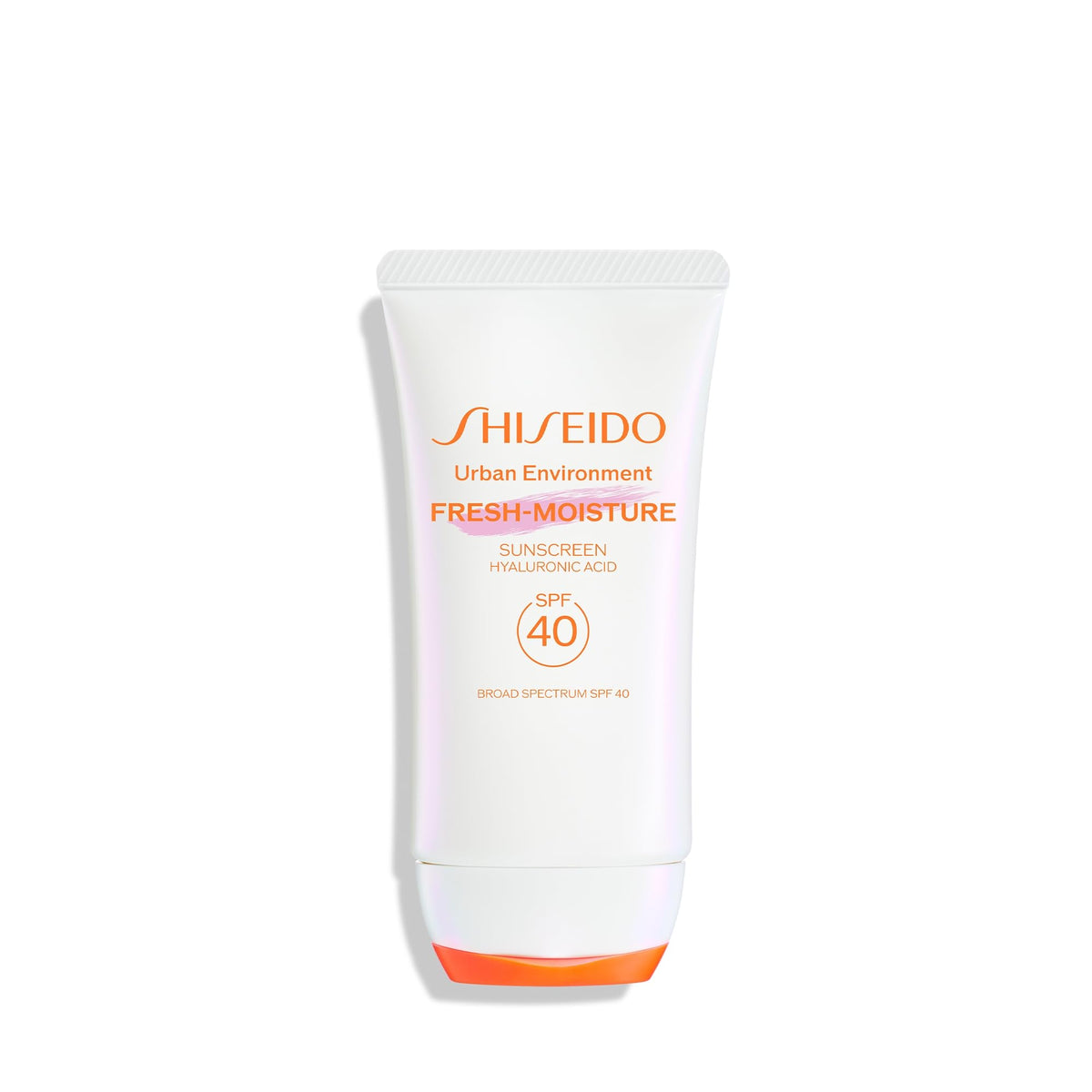 Shiseido front packaging showing SPF 40 protection and travel-ready size