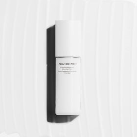 Shiseido moisturizer on hand demonstrating lightweight spreadability