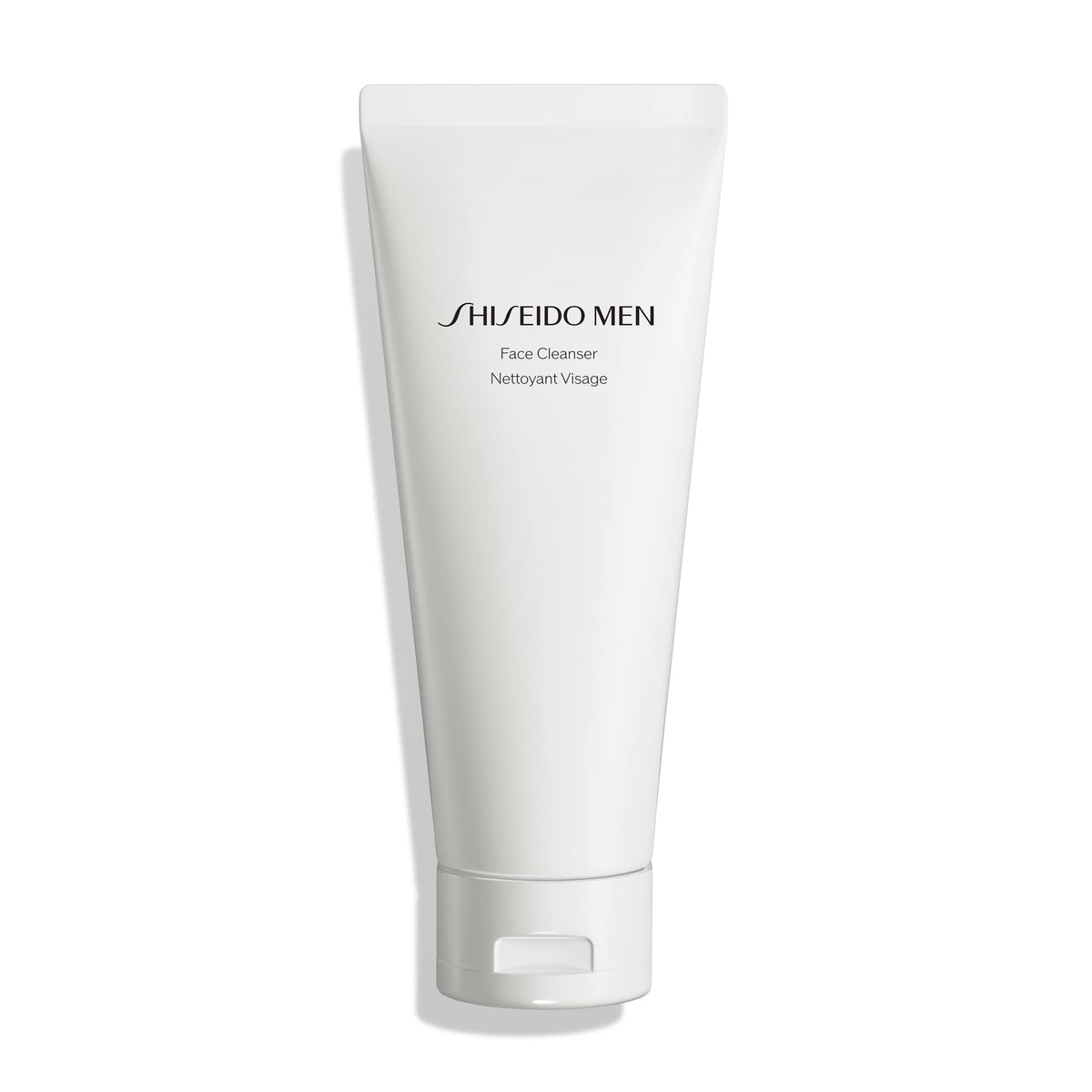 Shiseido Men tube front view showing clean design and clear product benefit