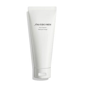 Shiseido Men tube front view showing clean design and clear product benefit