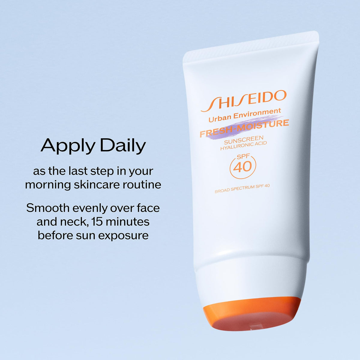 Shiseido applied under makeup to create a hydrated, non-greasy base