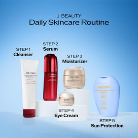 Shiseido sunscreen used at the beach showing water‑resilient performance