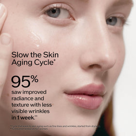 Shiseido Ultimune dispensing a serum droplet to demonstrate fast-absorbing texture benefit