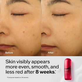 Shiseido Ultimune camellia seed ingredient visual emphasizing nourishing botanical support