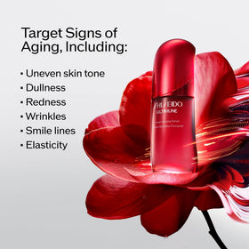 Shiseido Ultimune close-up of silky serum texture highlighting lightweight hydration