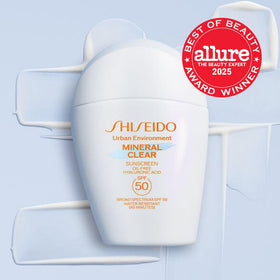 Shiseido pump dispensing formula emphasizing mess-free application