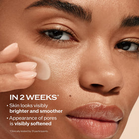 Shiseido cream texture close-up highlighting invisible, lightweight finish