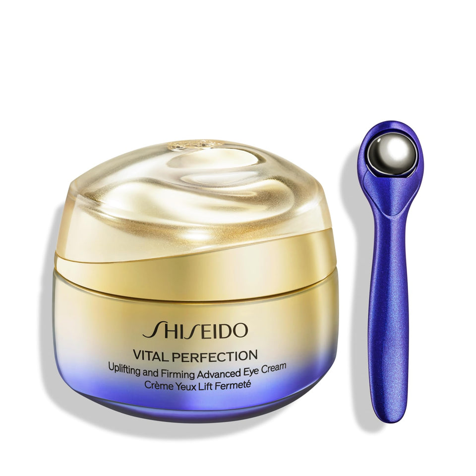 Shiseido vital perfection front packaging showing premium eye cream benefit