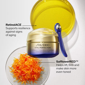 Shiseido vital perfection massage roller detail for targeted absorption benefit