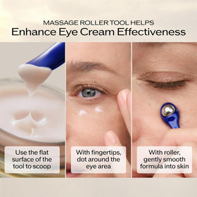 Shiseido vital perfection next to a coin showing 15 mL scale and travel convenience benefit
