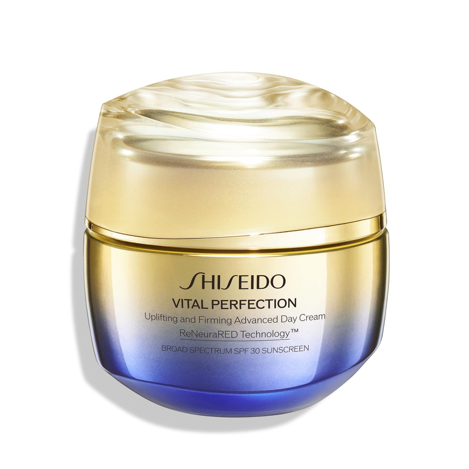 Shiseido Vital Perfection front jar showing elegant packaging and premium finish