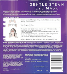 shokunin mask in use on relaxed person demonstrating soothing unscented warmth