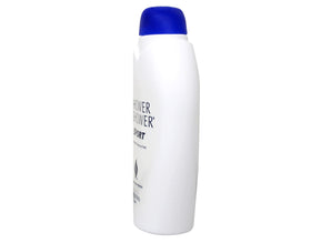 Shower To Shower sport label detail highlighting brand name and time-release scent
