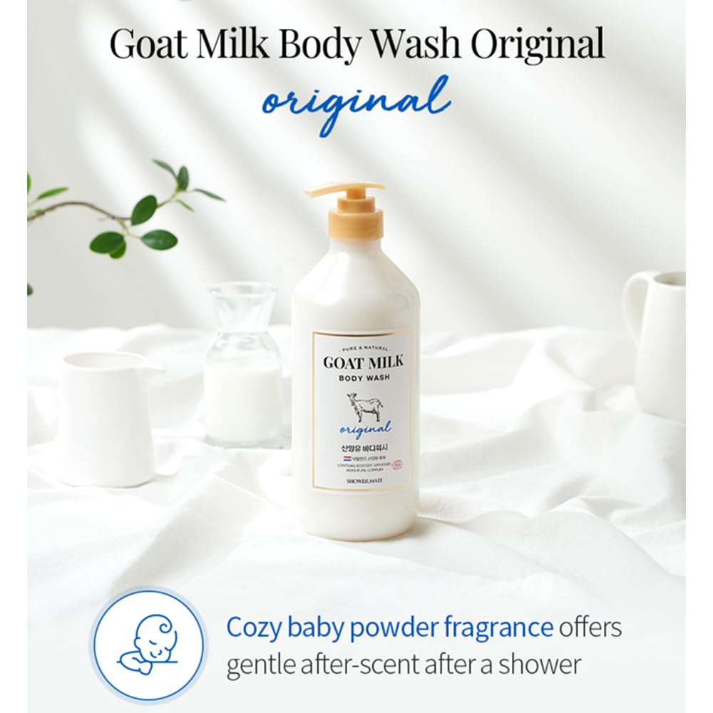 SHOWERMATE label close-up showing ingredient and quality management details