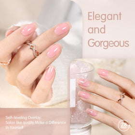 SHOYUM French manicure on natural nails showing sheer tips benefit: soft elegant finish