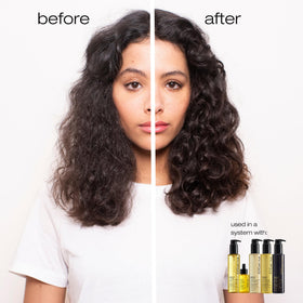 shu uemura art of hair applied to mid-lengths and ends for frizz control