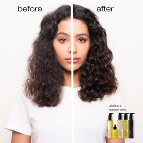 shu uemura art of hair cream on hands demonstrating easy application
