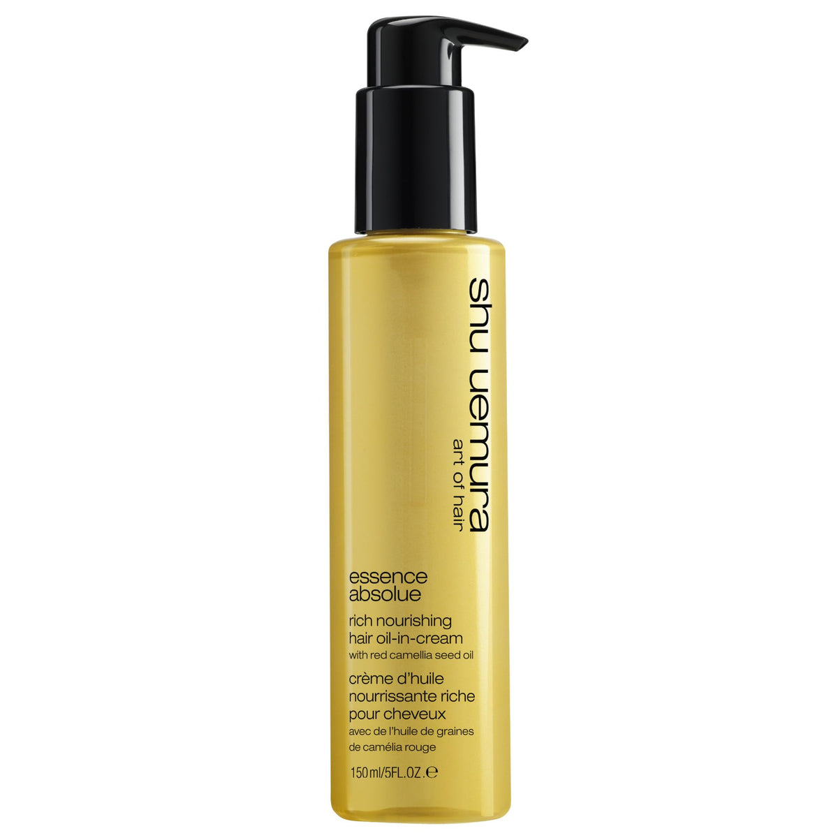 shu uemura art of hair front packaging showing premium cream benefit