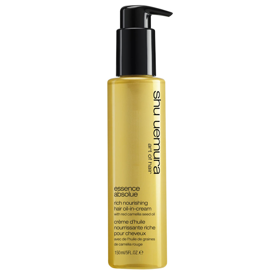 shu uemura art of hair front packaging showing premium cream benefit