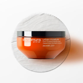 shu uemura art of hair moringa and red algae ingredients highlighting nutrient benefits