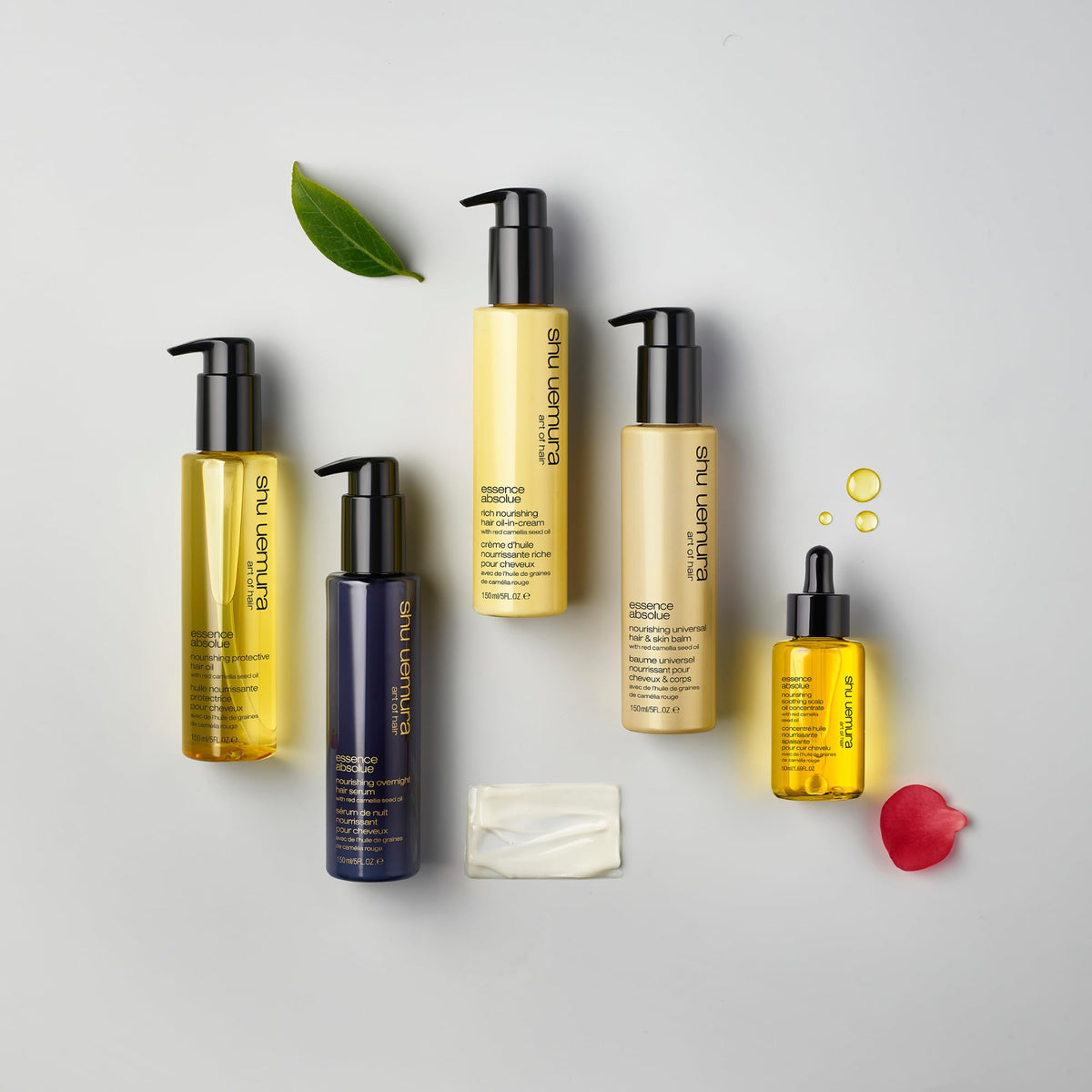 shu uemura art of hair stylist applying cream showing professional results