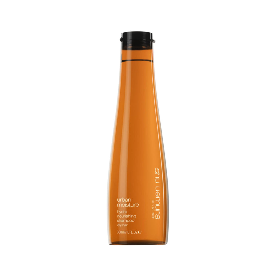 shu uemura art of hair front bottle showing packaging and brand benefit