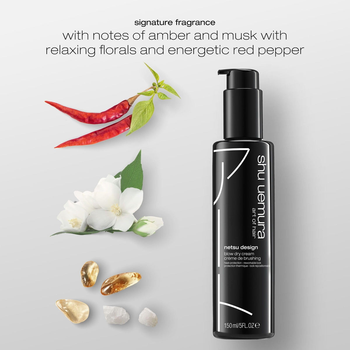 shu uemura art of hair in hand to show size and easy-to-use travel-friendly benefit