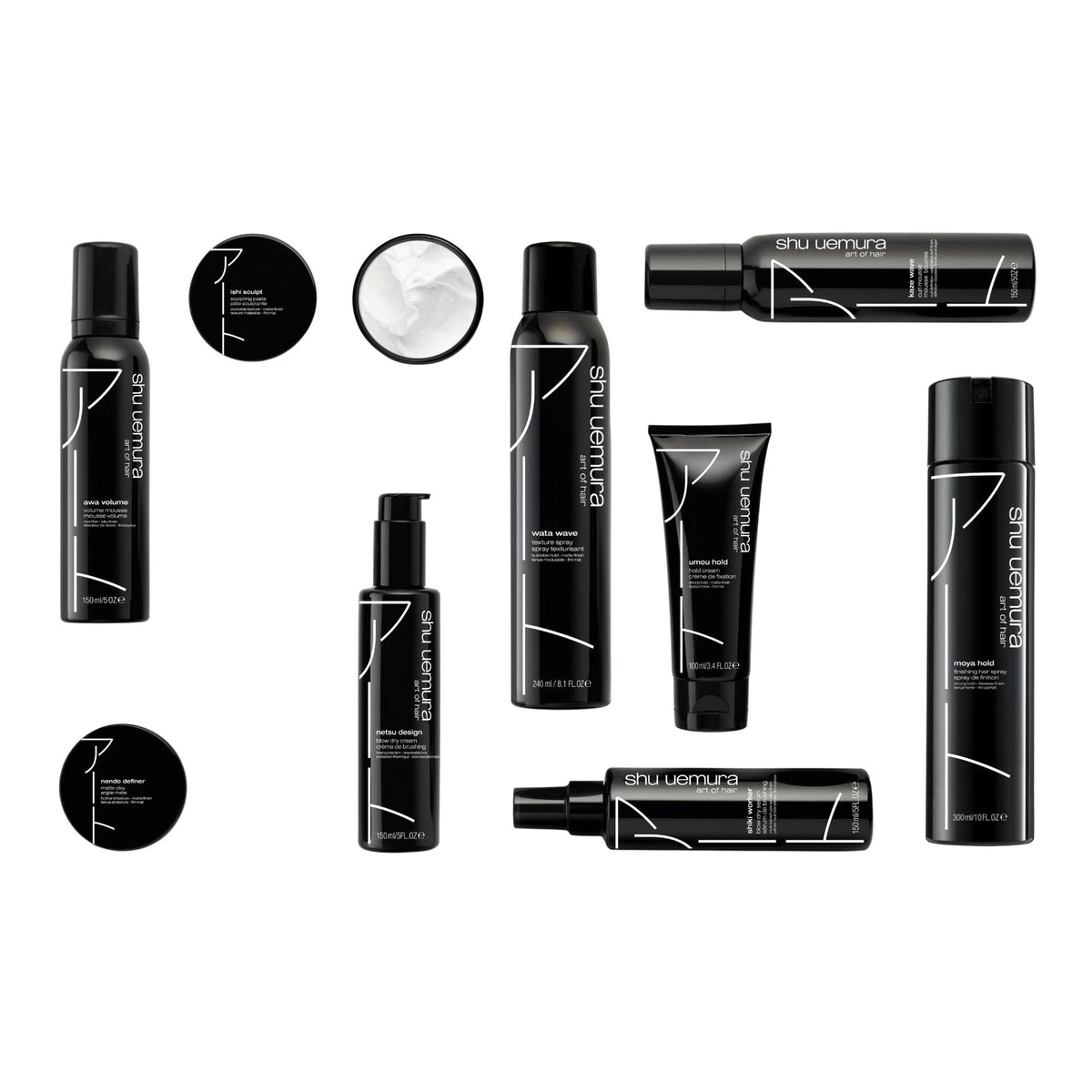 shu uemura art of hair lifestyle bathroom shelf scene showing salon-quality daily routine benefit